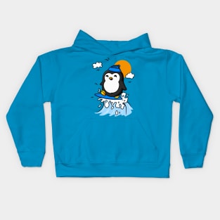 Penguin Surf Kids Hoodie